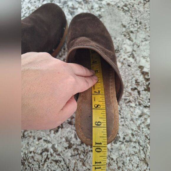 Candie’s  Brown Suede  Clogs Mules Platform Size 9 - Picture 9 of 9